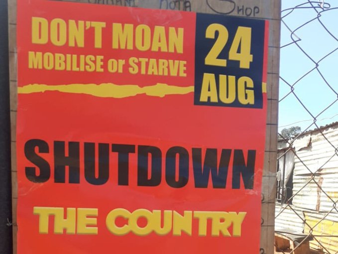 Make August 24 First Step in Campaign of United Rolling Mass Action